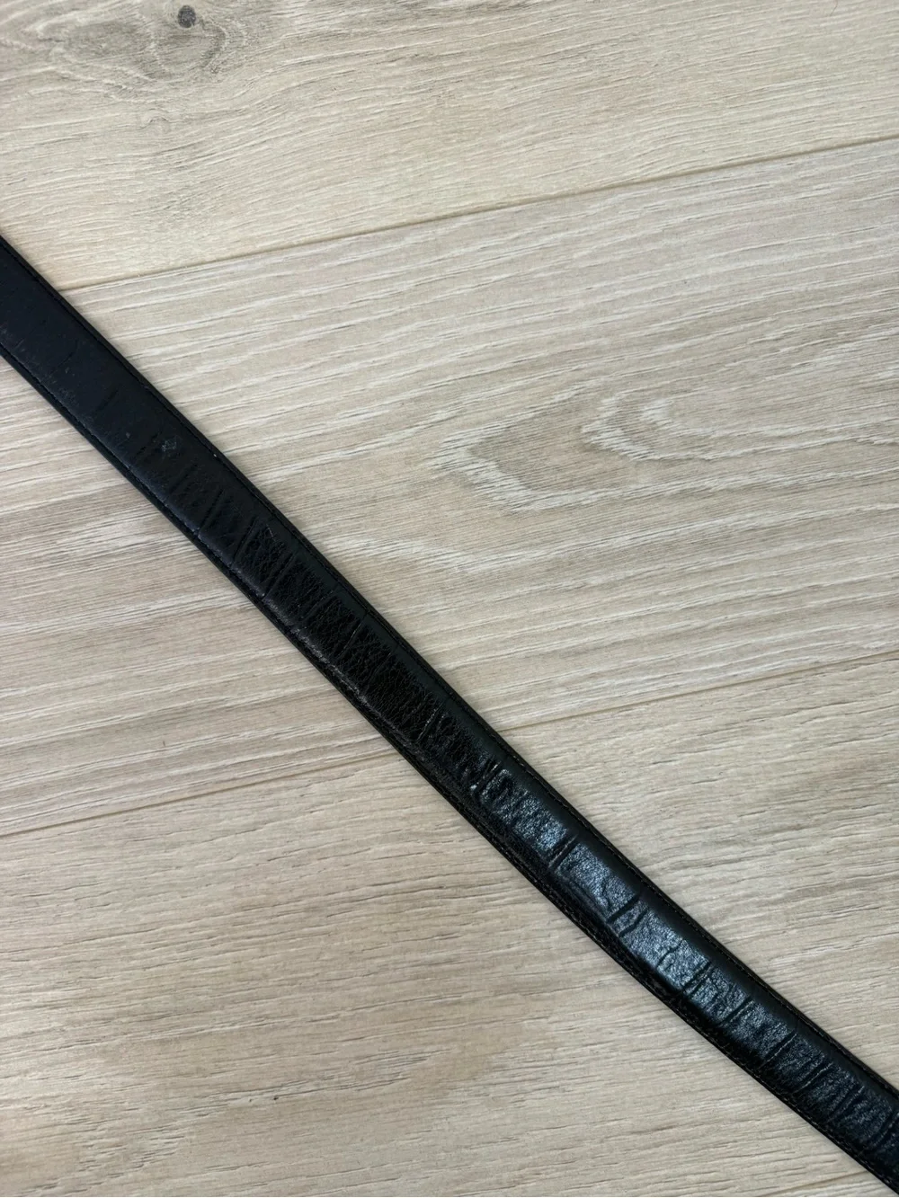 Onyx By Brighton Vintage 1993 Made in USA Black Leather Belt